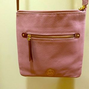 Joy Mangano Pink crossbody bag leather NEW